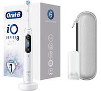 Oral-B Spazzolino Elettrico Ricaricabile iO 8 Edizione Limitata Bianco, Tecnologia Magnetica Rivoluzionaria, Display A Colori, 1 Testina, Custodia Da Viaggio Con Cerniera, Designed By Braun