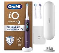 Oral-B Spazzolino Elettrico Ricaricabile iO 8 Viola, 3 Testine Di Ricambio, 1 Custodia Da Viaggio. 1 Spazzolino