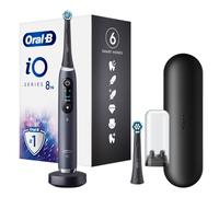 Oral-B iO Spazzolino Elettrico Ricaricabile 8S Nero, 2 Testine, 1 Custodia Da Viaggio, 1 Spazzolino