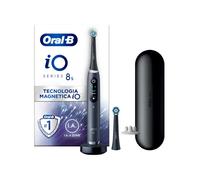 Oral-B Spazzolino Elettrico Ricaricabile iO 8S Nero, 2 Testine, 1 Custodia Da Viaggio, 1 Spazzolino