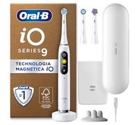 Oral-B Spazzolino Elettrico Ricaricabile iO 9 Bianco, 3 Testine Di Ricambio, 1 Custodia Da Viaggio con Caricatore. 1 Spazzolino