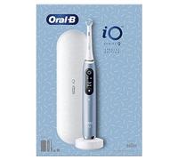 Oral-B Spazzolino Elettrico Ricaricabile iO 9N, Sensore di Pressione, Display Interattivo, Intelligenza Artificiale, 7 Modalità, 1 Testina, 1 Spazzolino, 1 Custodia da Viaggio, Blu, Idea Regalo