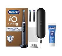 Oral-B Spazzolino Elettrico Ricaricabile iO 9 Nero, 1 Spazzolino Elettrico, 3 Testine Di Ricambio, Custodia Da Viaggio con caricatore + Dentifricio Oral-B Pro Expert, Pulizia Denti Efficace