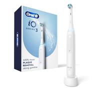 Oral-B Spazzolino elettrico ricaricabile, iO3 Clean & Protect, 3 modalità di pulizia, sensore di pressione visibile, bianco