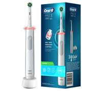 Oral-B Spazzolino Elettrico Ricaricabile Pro 3 3000 Bianco, 1 Spazzolino Con Sensore Di Pressione Dello Spazzolamento Visibile, 1 Testina, Designed By Braun