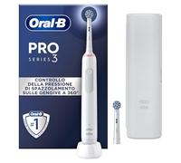 Oral-B Spazzolino Elettrico Ricaricabile Pro 3 3500 Bianco, 2 Testine di Ricambio, 1 Custodia Da Viaggio. 1 Spazzolino