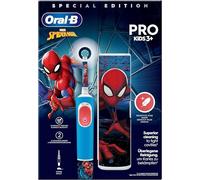 Oral-B Spazzolino Elettrico Ricaricabile Pro Kids con personaggi Marvel Spider-Man, 1 Testina, 1 Spazzolino Elettrico Oral B, Custodia Da Viaggio, da 3 Anni In Su