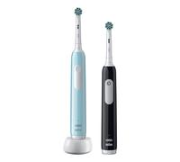 Oral-B Pro 1 PRO1CRSDUO spazzolino elettrico Adulto Spazzolino rotante-oscillante Nero, Turchese, Bianco
