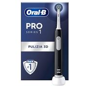 Oral-B Spazzolino Elettrico Ricaricabile Pro Series 1 Nero con 1 Testina di Ricambio, 1 Spazzolino