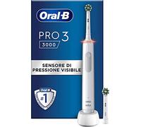 Oral-B Spazzolino Elettrico Ricaricabile Pro Series 3 Bianco, 2 Testine di Ricambio. 1 Spazzolino