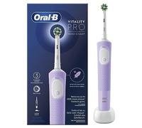 Oral-B Spazzolino Elettrico Ricaricabile Vitality Pro, 3 Modalità di Spazzolamento, Batteria a Lunga Durata, 1 Testina e 1 Spazzolino, Viola, Idea Regalo