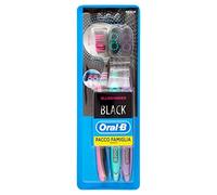 Oral-B Spazzolino Manuale Black, Confezione da 3