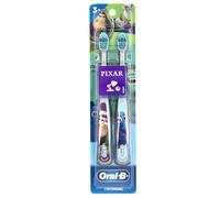Oral-B Spazzolino manuale per bambini con Pixar Favorites, setole morbide, per bambini e bambini 3+, 2 pezzi