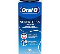 Oral-B Superfloss - Filo interdentale, 50 fili, confezione da 2 (2 x 50 fili)