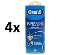 Oral-B Superfloss THREADER Filo Interdentale 50 Fili 1 Pezzo - 4 Pezzi Floss
