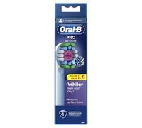 Oral-B Testina professionale 3D per spazzolino elettrico, con setole a forma di X e tazza di lucidatura unica per sbiancamento dei denti e per rimuovere macchie superficiali, confezione da 4 pezzi