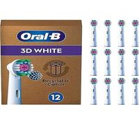 Oral-B Testina professionale 3D per spazzolino elettrico, con setole a forma di X e tazza di lucidatura unica per sbiancamento dei denti e per rimuovere macchie superficiali, confezione da 12 pezzi,