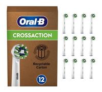 Oral-B Testine Di Ricambio Cross Action, Confezione Da 12, Adatto Per Buca Delle Lettere