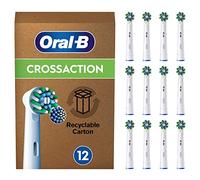 Oral-B Cross Action Testine Spazzolino Elettrico, Confezione da 12 Testine di Ricambio, Setole Angolate che si Adattano a ogni Dente per una Pulizia Profonda