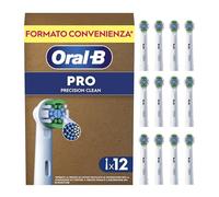 Oral-B Testine Di Ricambio per Spazzolino Elettrico Oral B, 12 Testine Pro Precision Clean, Per Una Pulizia Denti Efficace, Confezione Adatta Alla Buca Delle Lettere