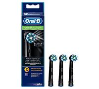 Oral-B Testine di Ricambio per Spazzolino Elettrico Oral-B CrossAction Black - 3 Pezzi, Versione Vecchia
