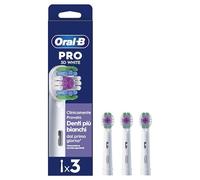 Oral-B Testine Di Ricambio Pro 3D White, 3 Testine Colore Bianco