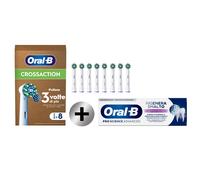 Oral-B Testine Di Ricambio Pro Cross Action,8 Testine + Oral-B Dentifricio Pro-Science Advanced Rigenera Smalto