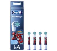 Oral-B Testine Di Ricambio Pro Kids Spiderman Marvel, confezione da 4 Testine