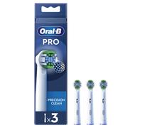 Oral-B Precision Clean Testine Spazzolino Elettrico, Confezione da 3 Testine di Ricambio, 3 Tipi di Setole per una Pulizia Precisa e Sbiancante, Indicatore di Utilizzo della Testina