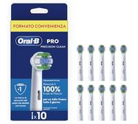 Oral-B Testine di Ricambio Pro Precision Clean, Bianche, 10 Ricambi | 10 Testine di Ricambio per Spazzolino Elettrico, Autentiche, Delicato su Denti e Gengive