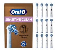Oral-B Testine di Ricambio Sensitive Clean, Bianche, 12 Ricambi