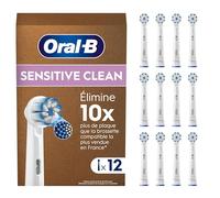 Oral-B Testine Di Ricambio Sensitive Clean, Confezione Da 12 Testine, Adatto Per Buca Delle Lettere