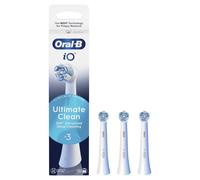 Oral-B Testine di Ricambio iO Series Ultimate Clean, testine rotonde originali, setole CrissCross, rimozione della placca, 3
