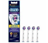 Oral-B Testine per spazzolino 3D bianche, confezione da 4, cartucce di pulizia originali, colore: bianco