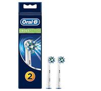 Oral-B CrossAction Brush Heads 2 pz Blu, Bianco