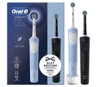 Oral-B Vitality Pro Duo Adulto Spazzolino rotante-oscillante Nero, Blu, Bianco