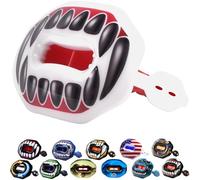 Oral Mart Calcio Lip Guard Bocchino 2.0 (Black Vampire Fangs) Ciuccio Calcio Paradenti