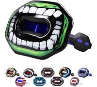 Oral Mart Paradenti da calcio (mostro verde) - Bocchino per labbra - Protezione per ciuccio da calcio