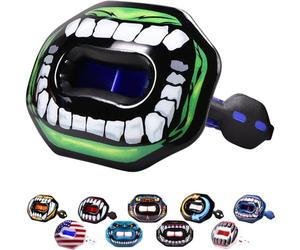 Oral Mart Paradenti da calcio (mostro verde) - Bocchino per labbra - Protezione per ciuccio da calcio