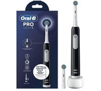 Oral-B Spazzolino Elettrico Ricaricabile Series 1 Nero con 2 Testine di Ricambio, 1 Spazzolino