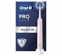 Oral-B Spazzolino Elettrico Ricaricabile Pro Series 1 Rosa con 1 Testina di Ricambio, 1 Custodia da Viaggio, 1 Spazzolino
