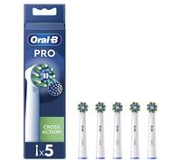 Oral-B Cross Action Testine Di Ricambio Pro Cross Action 5 Testine Colore Bianco