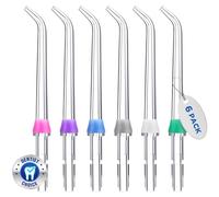 Oralphi Per testine di ricambio Waterpik, punte di ricambio per filo interdentale Waterpik, adatte per accessori Waterpik, punte di ricambio, per JT-100E (6 punte classiche a getto)