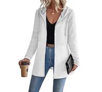 ORANDESIGNE Felpe con Cappuccio Donna Felpa con Zip Giacca Sportiva Leggero Hoodie Manica Lunga Sweatshirt Aperto Cappotto con Cerniera Felpe Casual Classico Primavera Autunno A Grigio Chiaro S