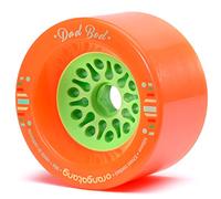 Orangatang Dad Bod - Ruote da 105 mm, 80a, per Longboard e Skateboard, Colore Arancione, Set di 4
