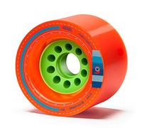 Orangatang Ruote coniche da 80 mm, per downhill longboard e skateboard, 4 pezzi, per ragazzi, ruote longboard WKE8083, arancione, 80a, w/o bearings