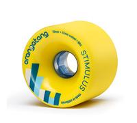 Orangatang Stimulus 86a Freeride Longboard Skateboard Wheels 70 mm (Giallo, Set di 4)
