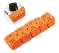 (Orange)100pcs Paper Raffle Tickets Events Tickets Labels Universal Tickets Tickets for Multiple Use