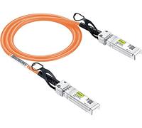 [Orange] 10G SFP+ DAC Cavo 1.5-Meter(4.9ft), Twinax SFP+ Cavo per Cisco SFP-H10GB-CU1.5M, Meraki, Ubiquiti UniFi, D-Link, Supermicro, Mikrotik, Open Switches