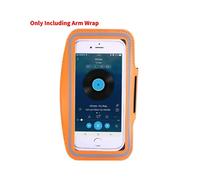 (Orange,5 Inch)Borsa da braccio sportiva elegante e comoda doppio pulsante regolabile schermo touch